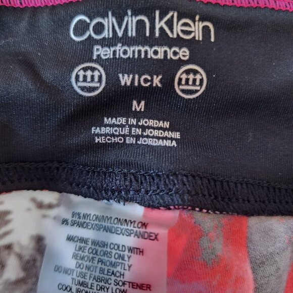 Calvin Klein Women's Multicolor Floral Elastic Waist Legging Medium - Picture 4 of 10